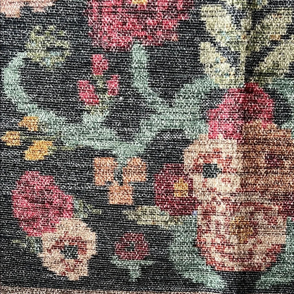 Rifle Paper Co. X Loloi Rosa Black Floral Border Rug 2’3” X 3’9” New NWT